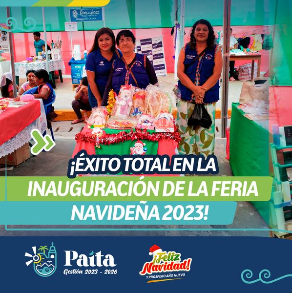 ¡Éxito total en la inauguración de la feria navideña 2023!
