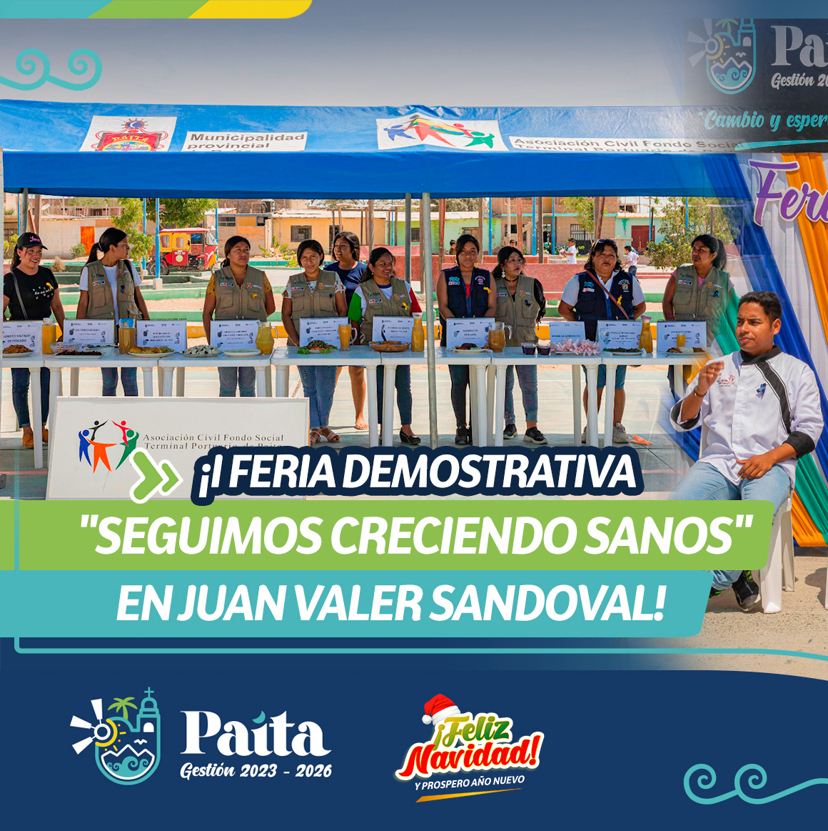 ¡I Feria Demostrativa "Seguimos Creciendo Sanos" en Juan Valer Sandoval!