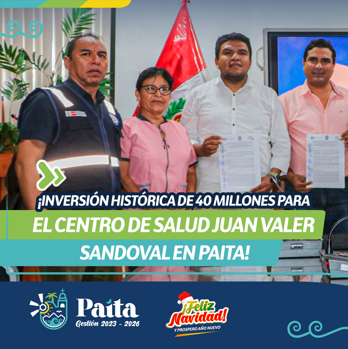 ¡Inversión histórica de 40 millones para el Centro de Salud Juan Valer Sandoval en Paita!