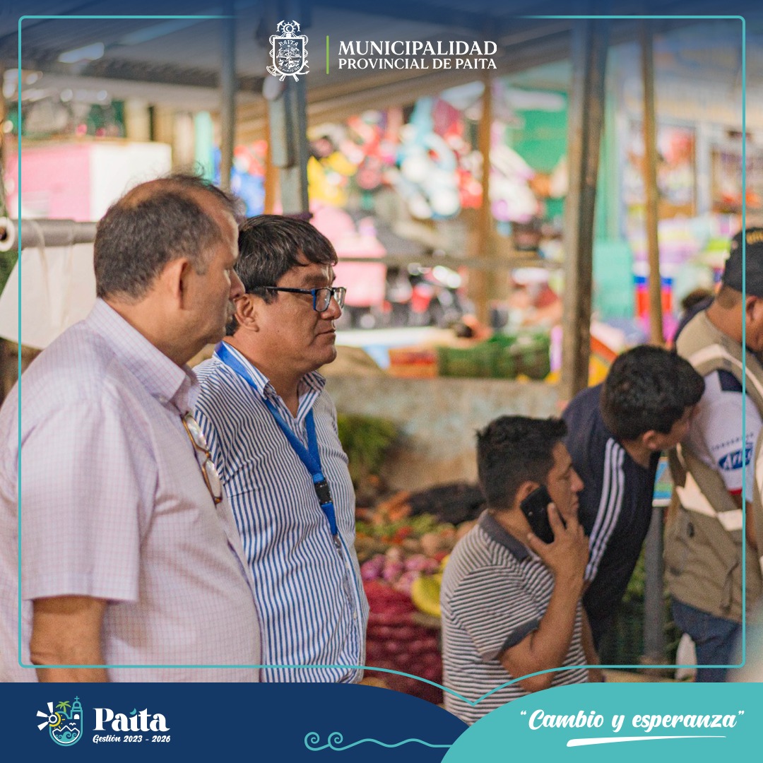Operativo inopinado en el mercado modelo de Paita