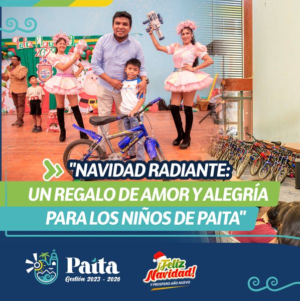 "Navidad radiante: Un regalo de amor y alegría para los niños de Paita"