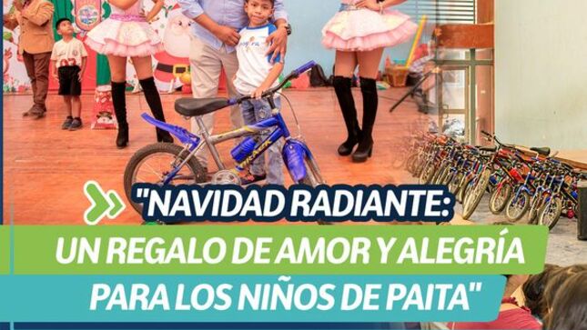 "Navidad radiante: Un regalo de amor y alegría para los niños de Paita"