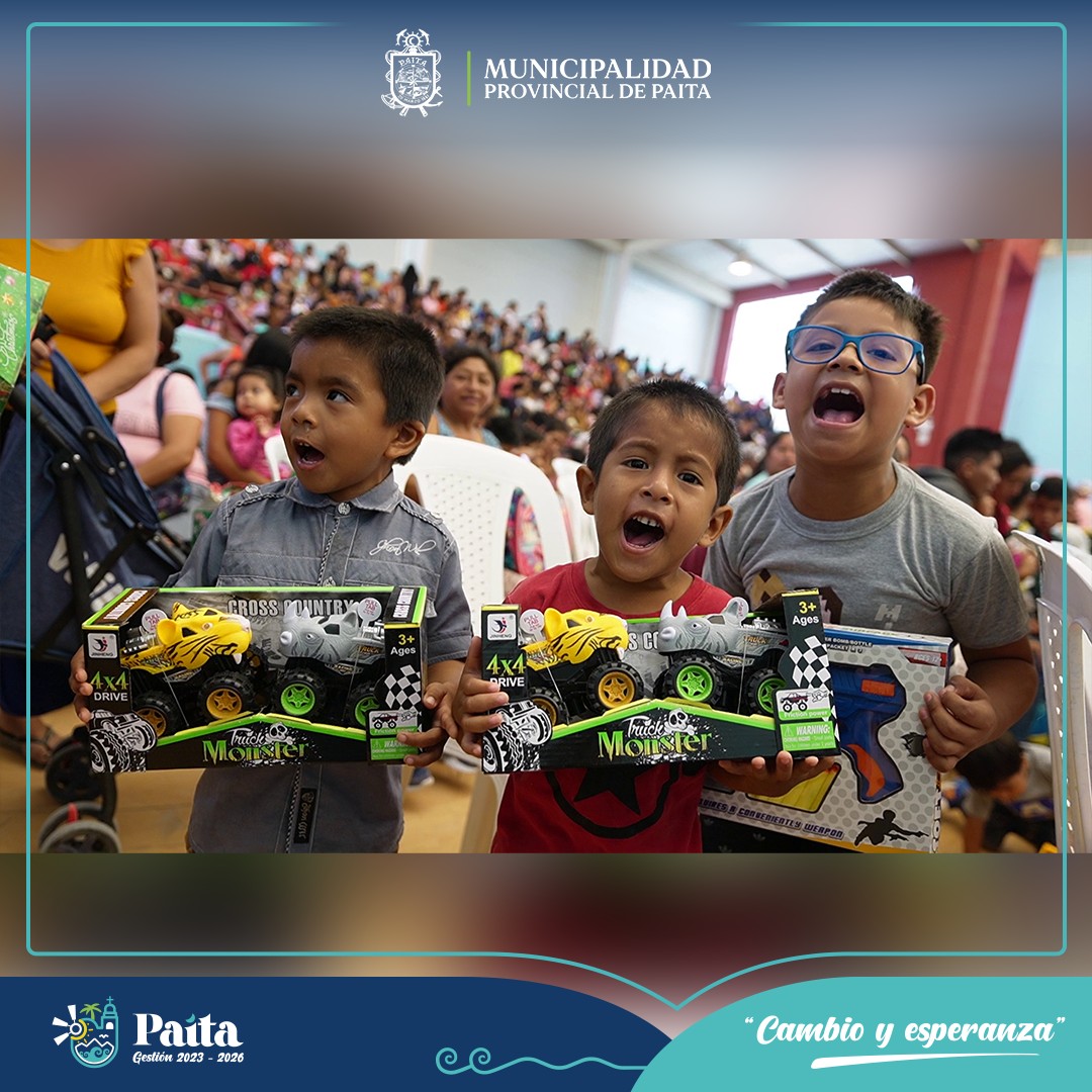 "Navidad radiante: Un regalo de amor y alegría para los niños de Paita"