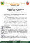 Vista preliminar de documento RESOLUCION DE ALCALDIA N 0141-2023-A-MDC-Q-C