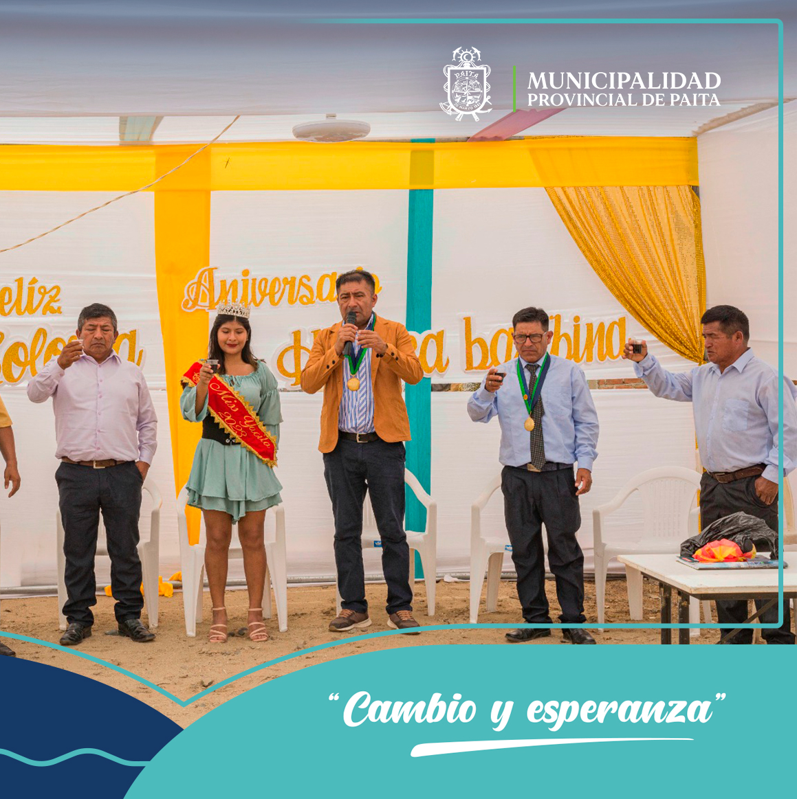 Acción cívica por el 10° aniversario de A.H. Colonia los Huancabambinos en Yacila