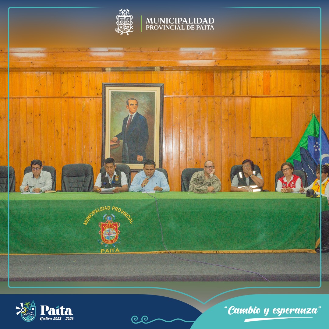 Desarrollan la VI Sesión Ordinaria y IV audiencia pública del comité provincial de seguridad ciudadana en Paita