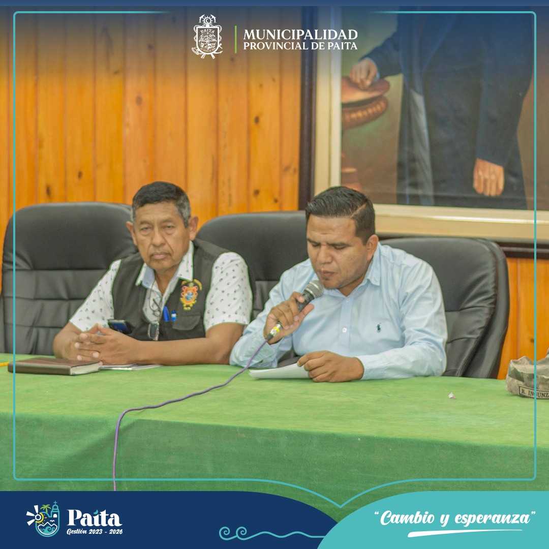 Desarrollan la VI Sesión Ordinaria y IV audiencia pública del comité provincial de seguridad ciudadana en Paita