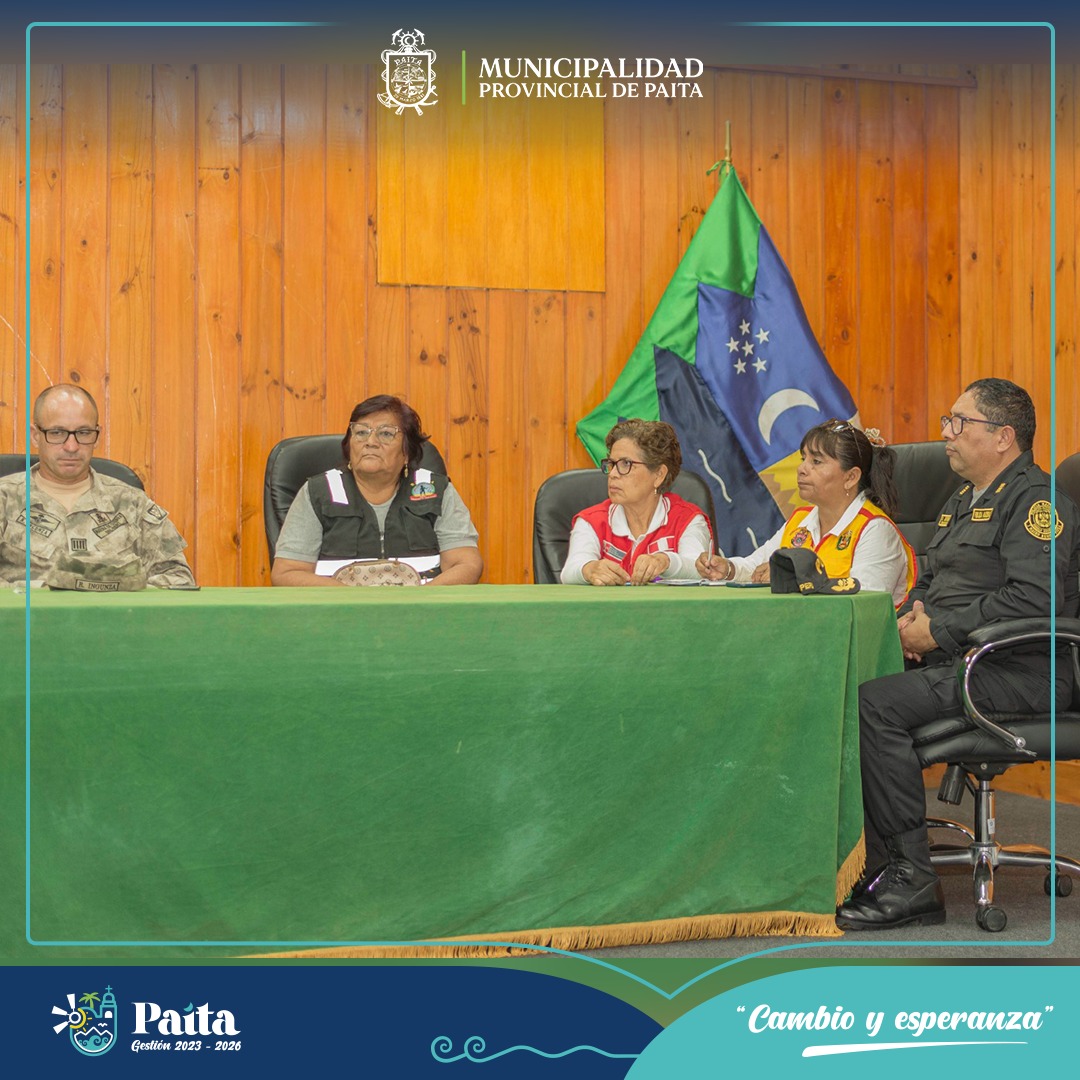 Desarrollan la VI Sesión Ordinaria y IV audiencia pública del comité provincial de seguridad ciudadana en Paita