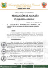 Vista preliminar de documento RESOLUCION DE ALCALDIA N 0160-2023-A-MDC-Q-C