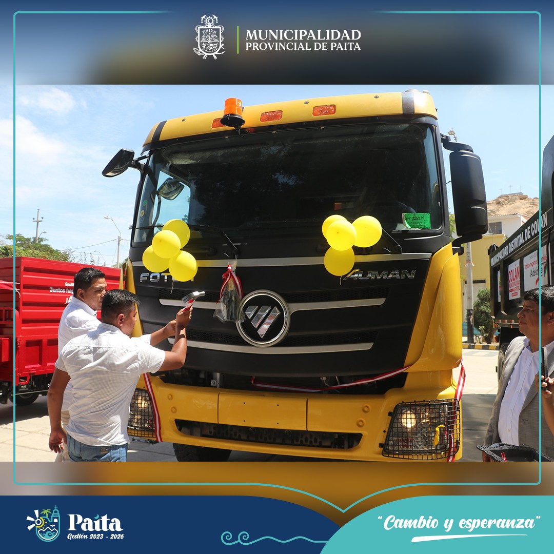 Municipalidad de Colán renueva maquinaria pesada