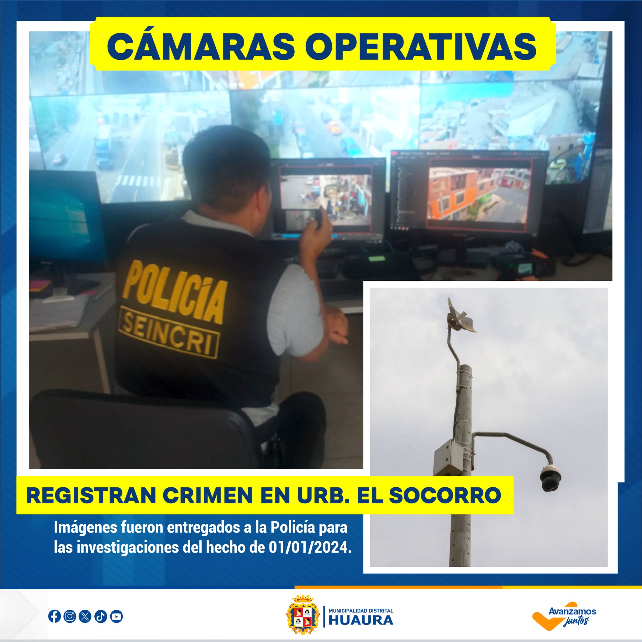 CÁMARAS DE VIGILANCIA CAPTARON INSTANTES DEL LAMENTABLE HECHO CRIMINAL OCURRIDO POR INMEDIACIONES DE LA PLAZUELA DE LA URB. EL SOCORRO