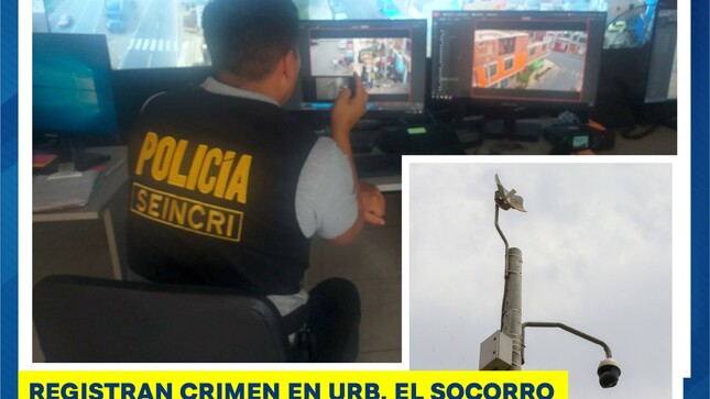 CÁMARAS DE VIGILANCIA CAPTARON INSTANTES DEL LAMENTABLE HECHO CRIMINAL OCURRIDO POR INMEDIACIONES DE LA PLAZUELA DE LA URB. EL SOCORRO