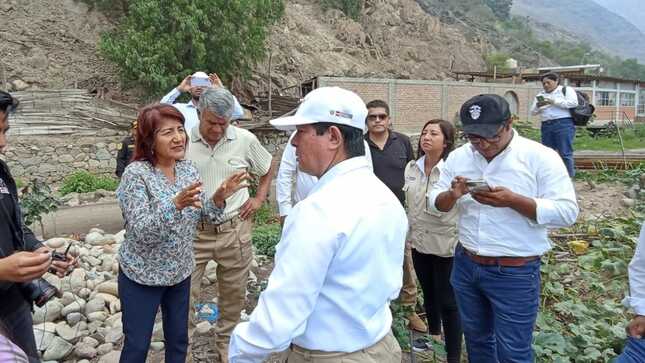 Inspeccionan avances en obras de prevención por el fenómeno “El Niño” en Cañete