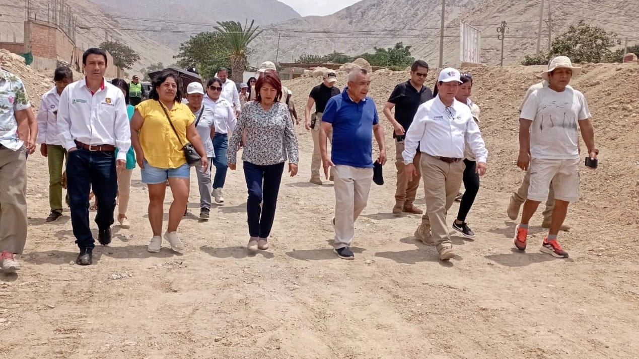 Inspeccionan avances en obras de prevención por el fenómeno “El Niño” en Cañete