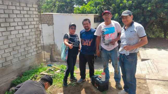 reparación de piscina en colegio