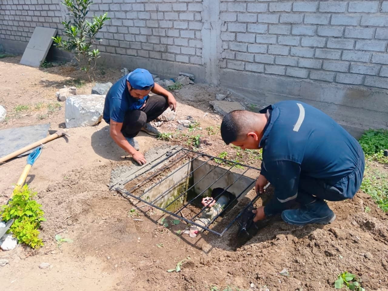 reparación de piscina en colegio