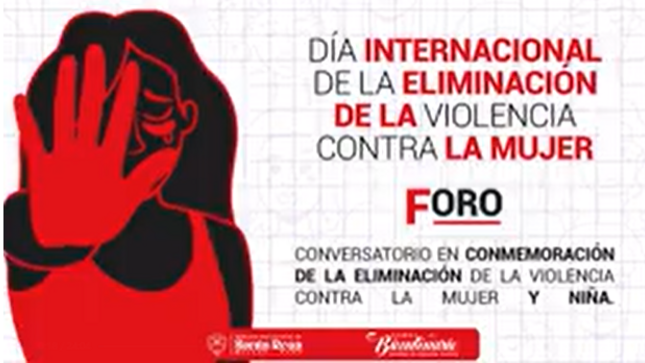 Marcha de Sensibilización por el Día Internacional de la Eliminación de la Violencia Contra la Mujer  y Niña.
