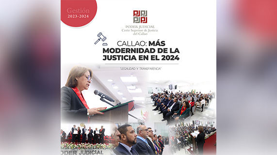 Corte Superior de Justicia del Callao: Más modernidad de la justicia en el 2024
