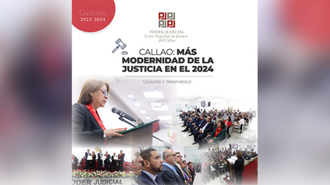 Corte Superior de Justicia del Callao: Más modernidad de la justicia en el 2024