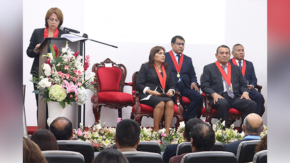 Presidenta de la Corte Superior de Justicia del Callao, Teresa Soto Gordon, anunció ue se implementará otra sala penal inteligente con equipos modernos y se corporativizarán los módulos de familia y contencioso administrativos, en inicio año judicial
