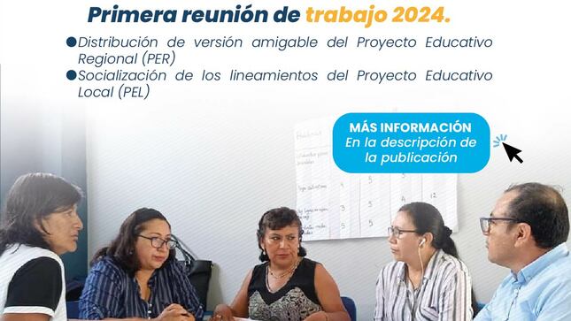 Noticia DRE PIURA - Primera reunión de trabajo 2024.