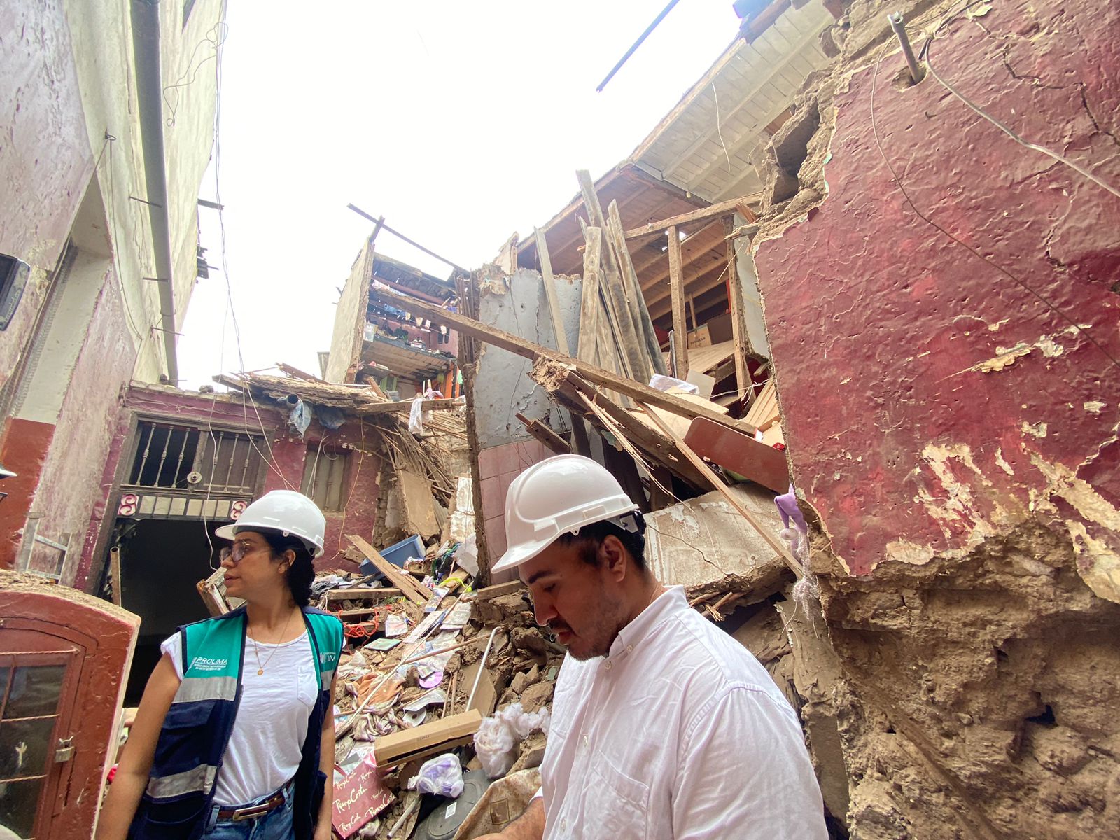 Ministerio de Cultura verifica afectaciones y brinda medidas de emergencia ante derrumbe en la Quinta Pinasco en el Cercado de Lima