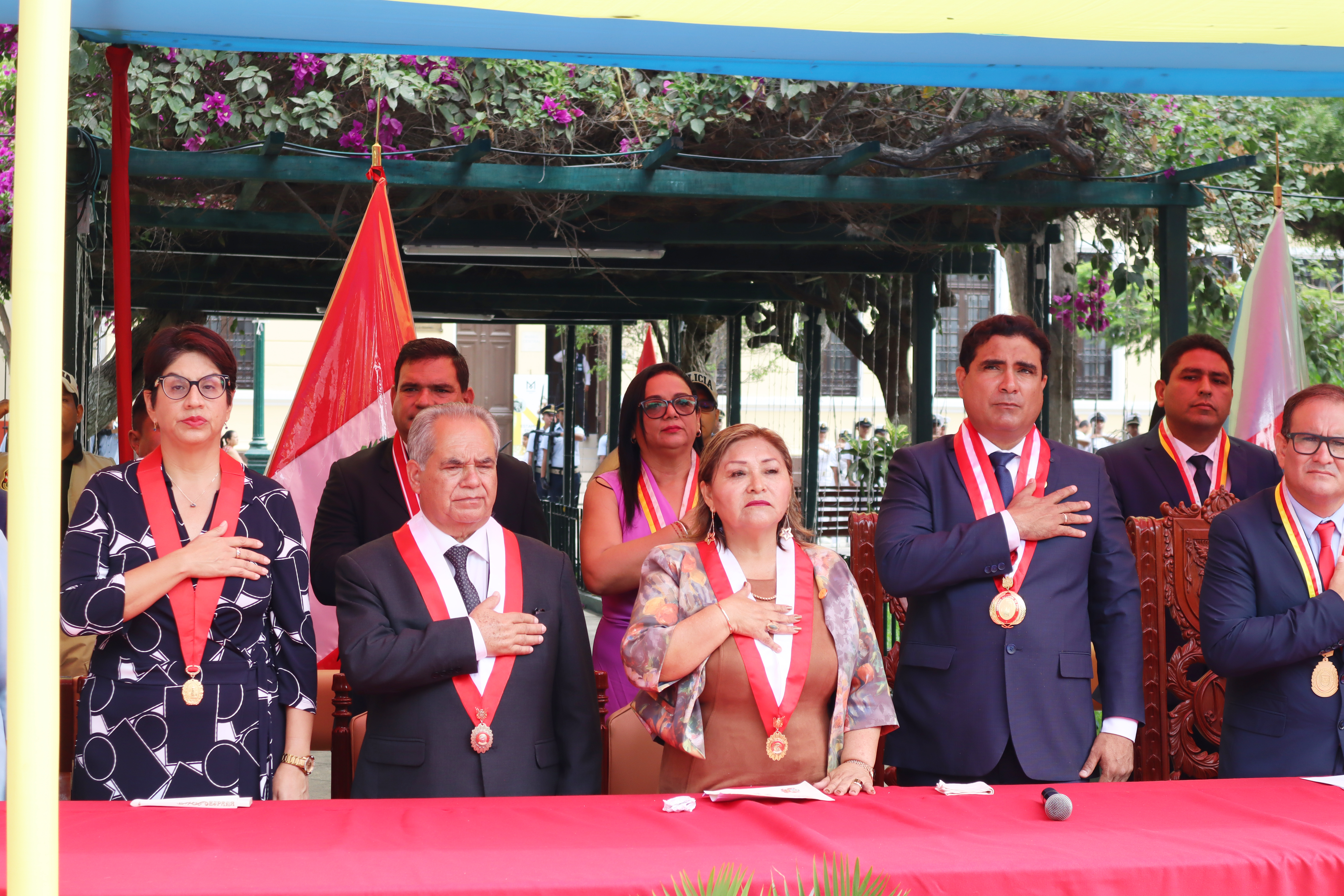 Titular del Distrito Judicial participó de actos conmemorativos por el 203 Aniversario del Grito Libertario de la ciudad de San Miguel de Piura