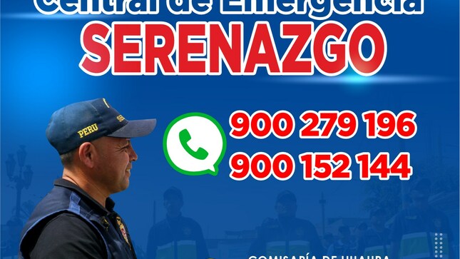 NÚMERO DE CENTRAL DE EMERGENCIA DE SEGURIDAD CIUDADANA