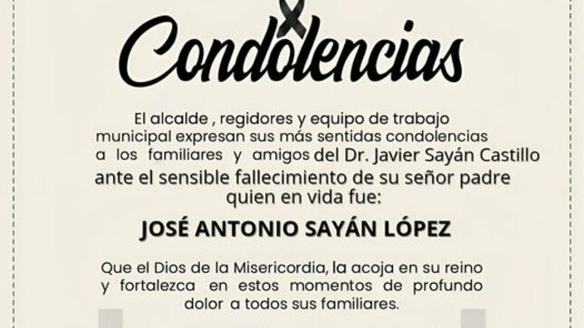 condolencias