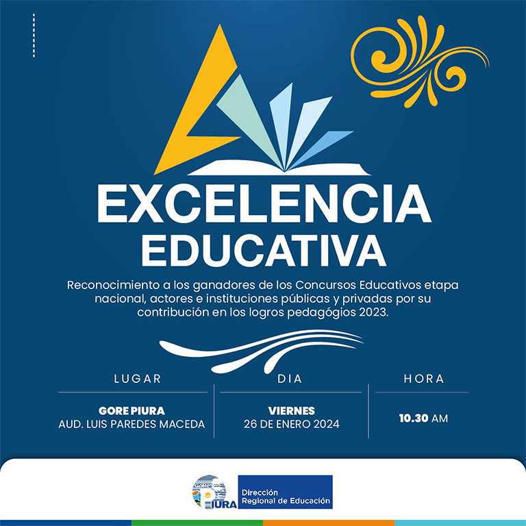 Noticia DRE Piura - Excelencia Educativa. 