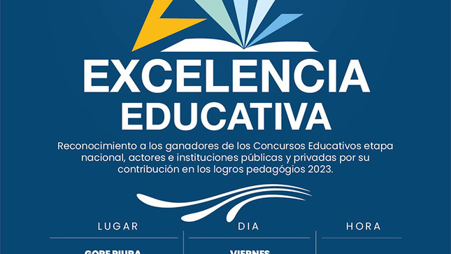 Noticia DRE Piura - Excelencia Educativa. 