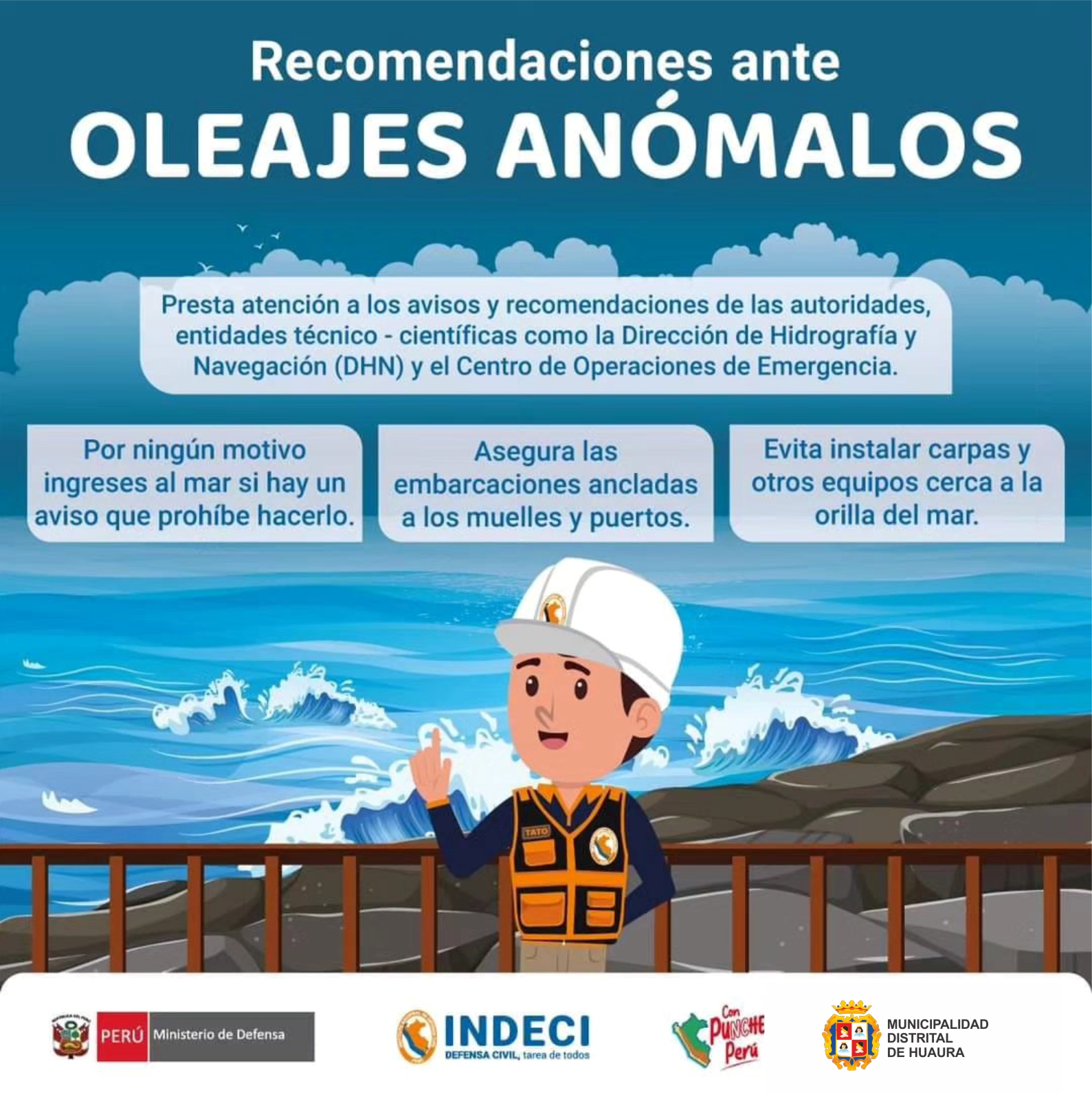 RECOMENDACIONES ANTE OLEAJES ANÓMALOS