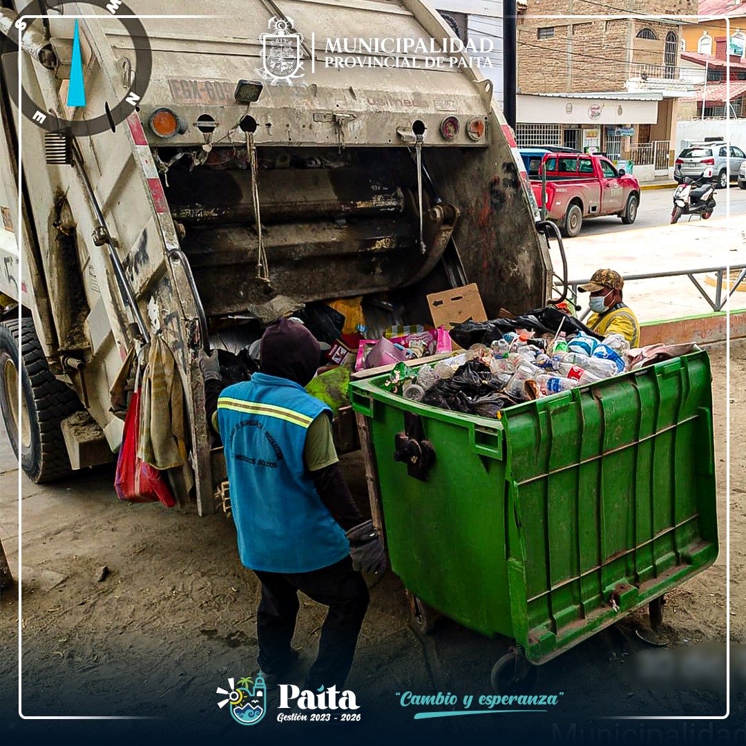 Municipalidad provincial de Paita logra recolección de 64,300 toneladas de basura tras las festividades de año nuevo 2024