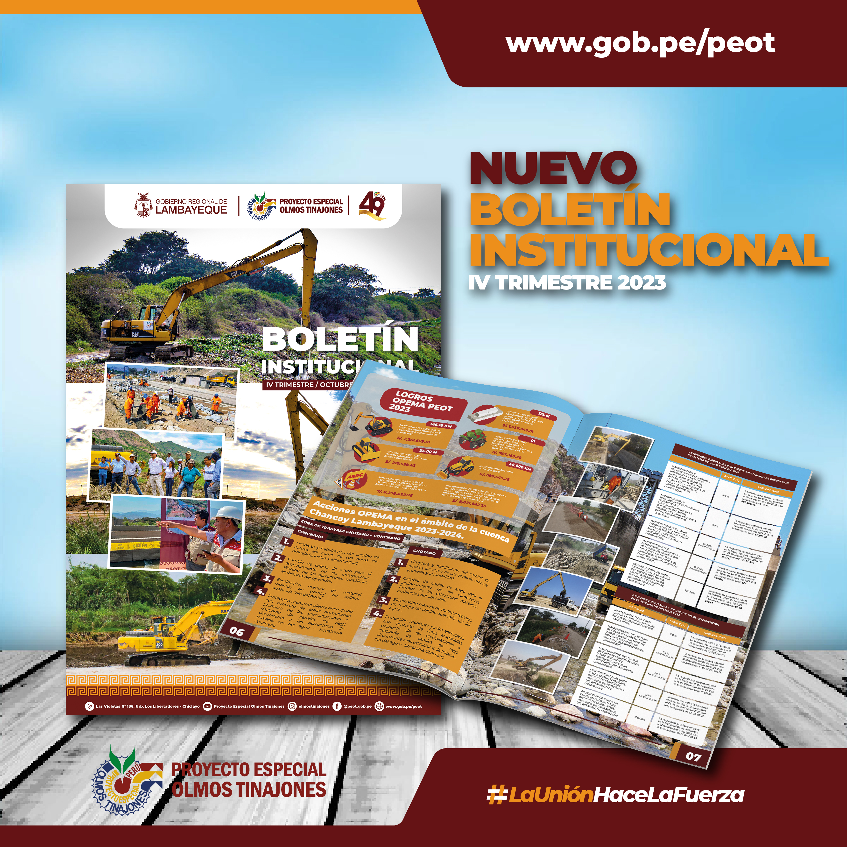 Nuevo Boletín Institucional PEOT - IV Trimestre 2023