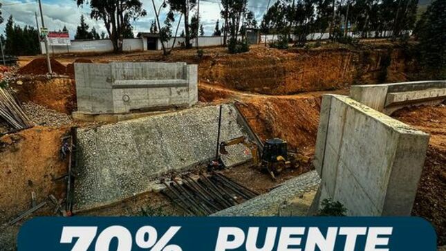 Este puente fue gestionado por la actual administración municipal liderada por el alcalde provincial Joaquin Ramírez Gamarra, y en coordinación con Provías se ejecuta y culminará a finales del mes de enero, con un presupuesto superior al millón de soles