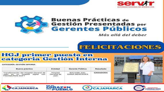 El Hospital General de Jaén obtuvo el primer puesto en el IX Edición del Concurso de Buenas Prácticas