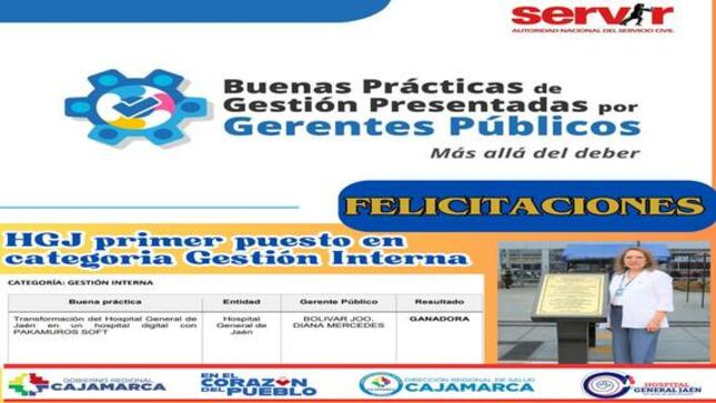 El Hospital General de Jaén obtuvo el primer puesto en el IX Edición del Concurso de Buenas Prácticas