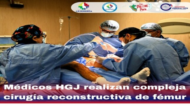 Médicos HGJ realizan compleja cirugía reconstructiva de fémur