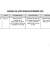 Vista preliminar de documento Actividades Oficiales del mes de Noviembre