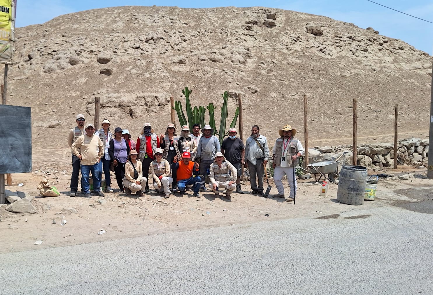 Ministerio de Cultura inició la colocación de cerco perimétrico que protegerá el Sitio Arqueológico Pirámide de Nievería