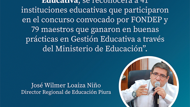 Noticia  Viernes 26 de enero, la Dirección Regional de Educación Piura desarrolla el día de la “Excelencia Educativa”.
