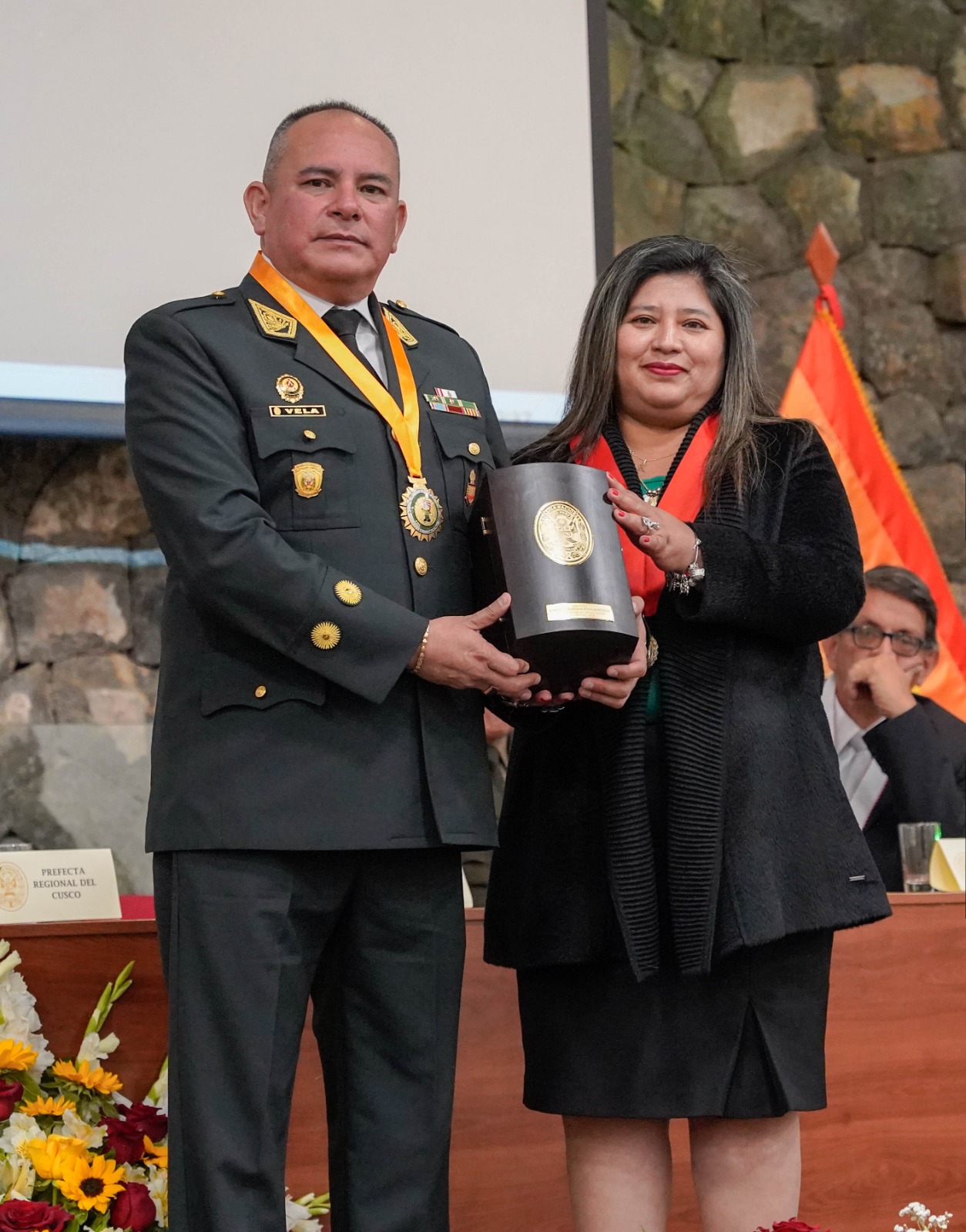 Presidenta de la Corte de Cusco participó de los Actos Celebratorios por el 35° Aniversario de la Policía Nacional del Perú