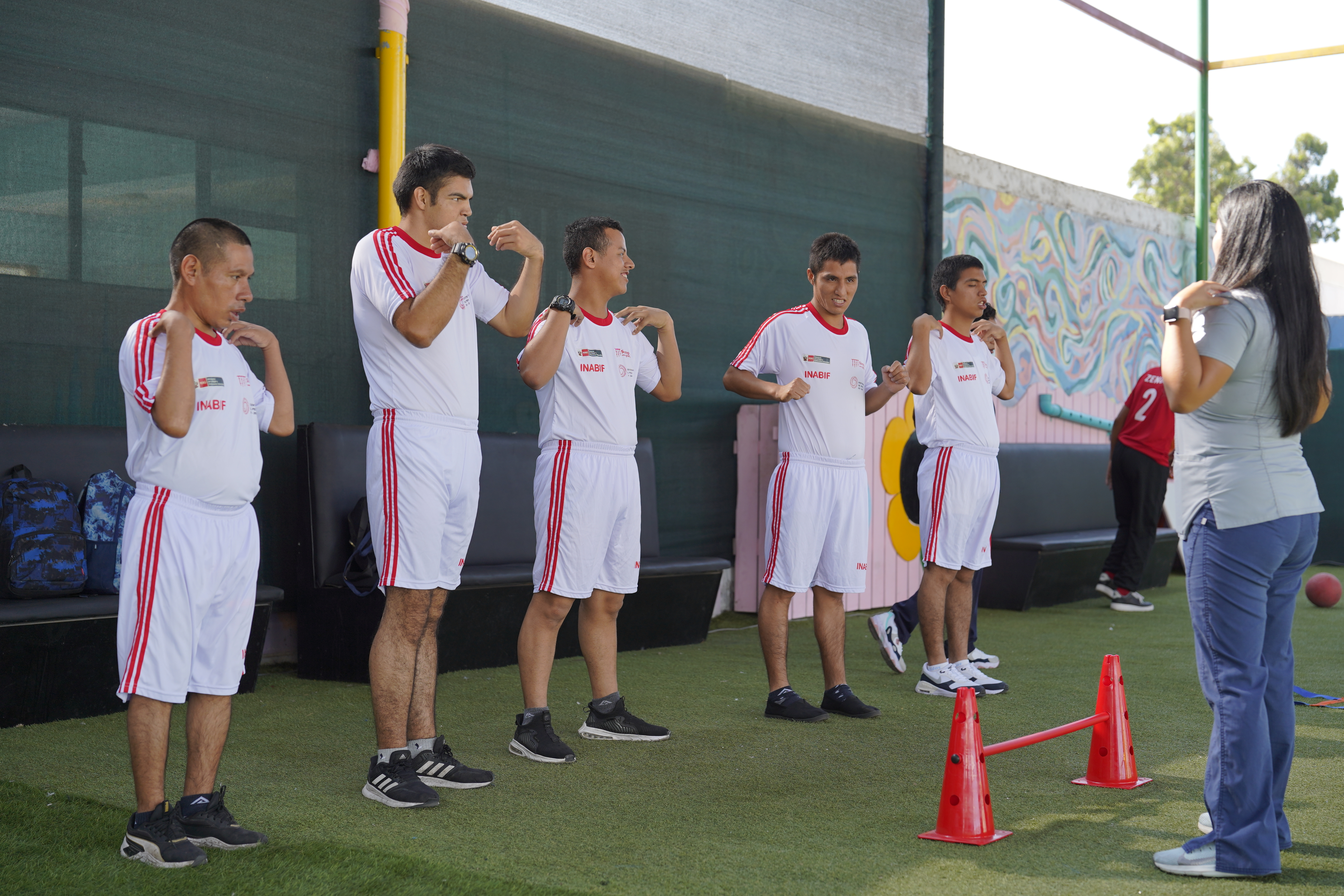 haciendo deporte