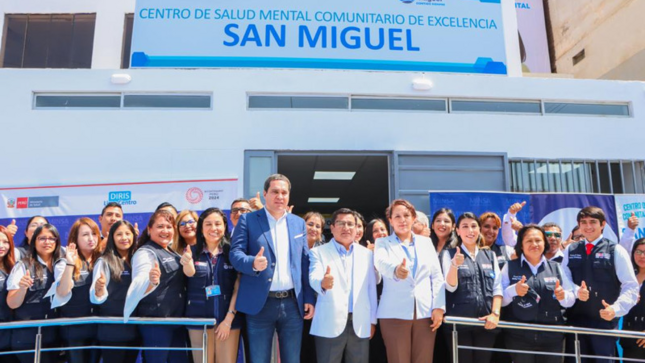 FOTO 1 DE Más de 180 mil ciudadanos se beneficiarán con Centro de Salud Mental de Excelencia San Miguel