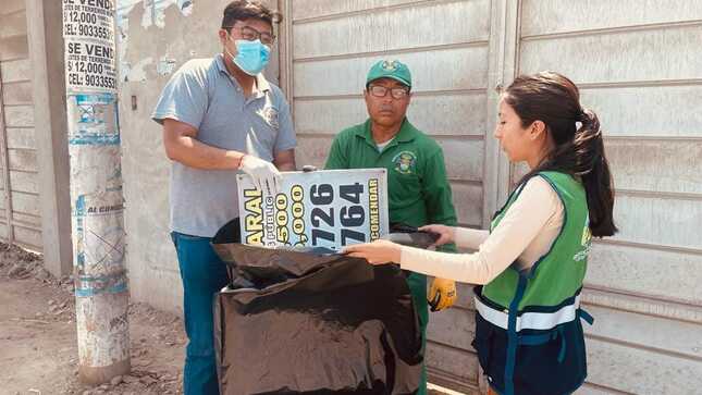 Municipalidad Provincial de Huaral desarrolló "Campaña de limpieza de postes" a fin de mejorar el ornato de la ciudad