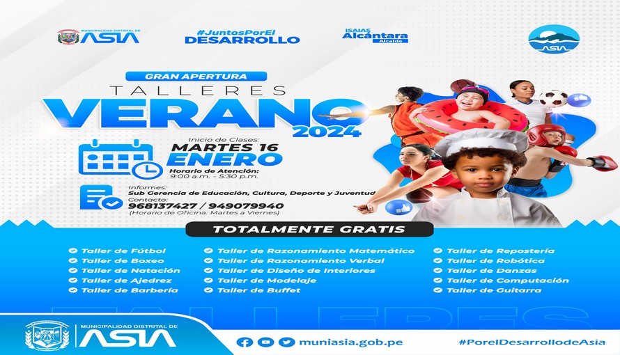 Talleres de verano Asia 2024