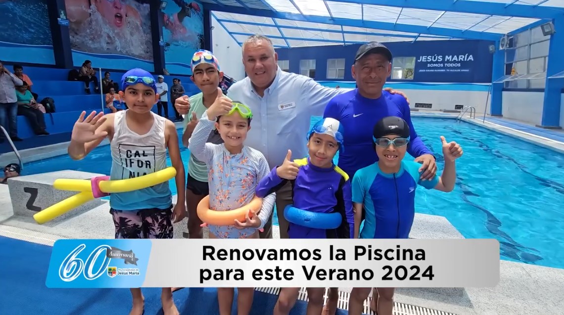 ¡Prepárate para un verano refrescante! Inscríbete en nuestros talleres de manera presencial a partir del 𝟯 𝗱𝗲 𝗲𝗻𝗲𝗿𝗼 en Av. Belisario Flores cdra. 9 s/n (de lun a vie de 8:30 a.m. a 5:00 p.m.). TARIFAS: Piscina Infantil • Público en general: S/200 (8 clases) • Vecino con DNI de Jesús María: S/150 (8 clases) Piscina Niños y Jóvenes • Público en general: S/250 (8 clases) • Vecino con DNI de Jesús María: S/150 (8 clases) ¡También habrá horario libre! Más información ingresa a https://bit.ly/3NKyTHU