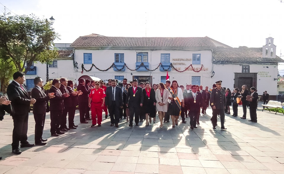 Presidenta de la Corte de Cusco participó de los Actos Celebratorios por el 167° Aniversario del distrito de San Sebastián
