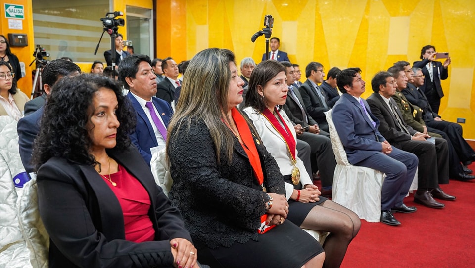 Presidenta de la Corte de Cusco participó en la Juramentación de la Nueva Mesa Directiva del Consejo Regional 2024