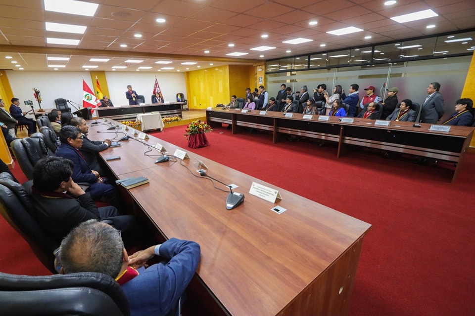 Presidenta de la Corte de Cusco participó en la Juramentación de la Nueva Mesa Directiva del Consejo Regional 2024